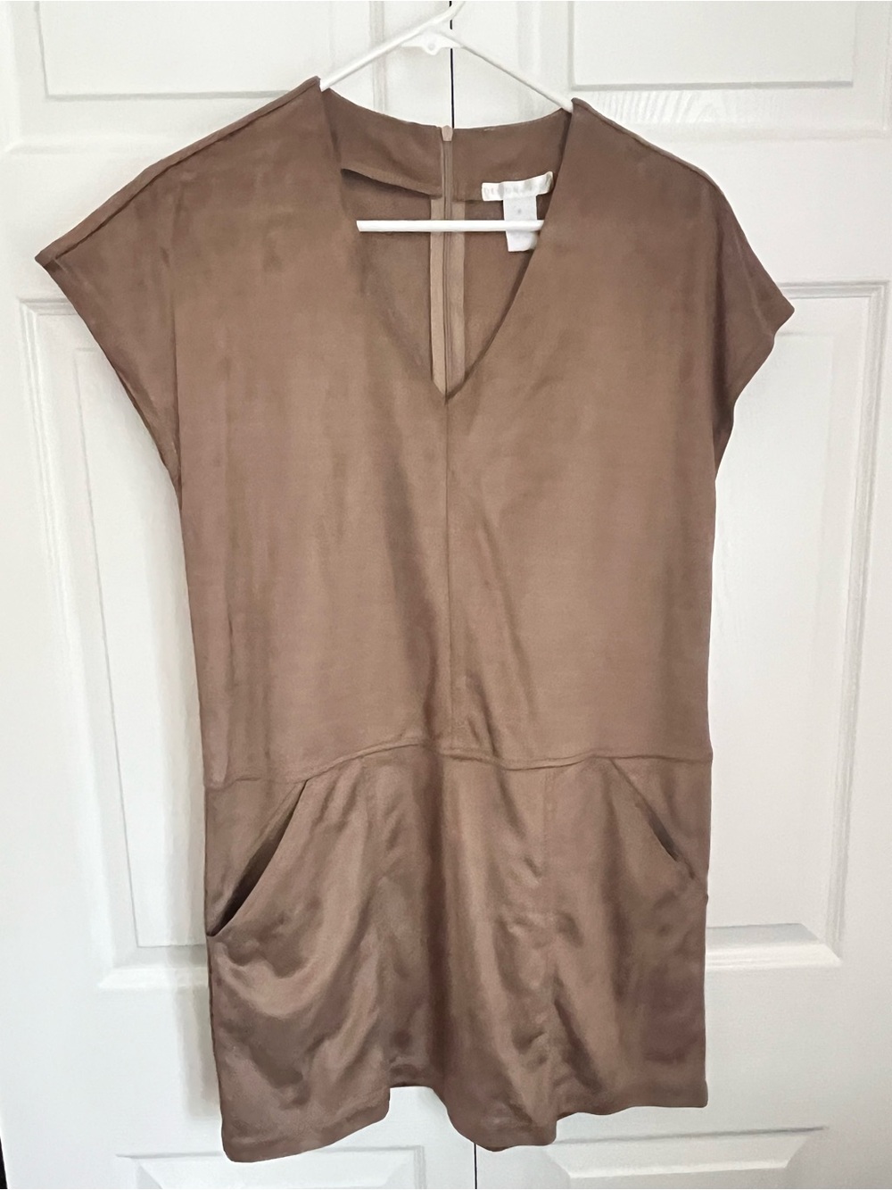 Label inside women's coat